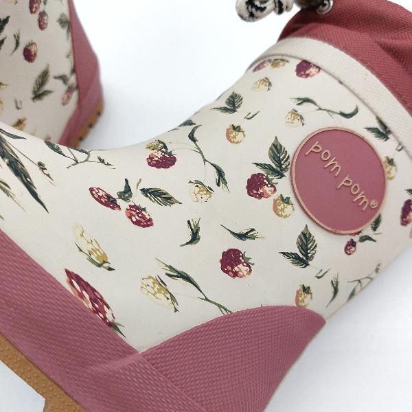 gefütterte Gummistiefel Himbeer