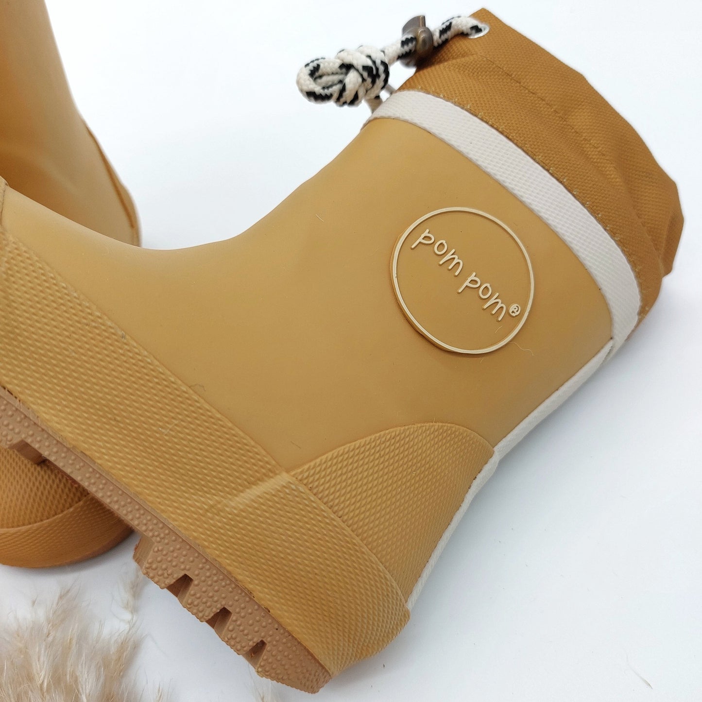 gefütterte Gummistiefel mustard