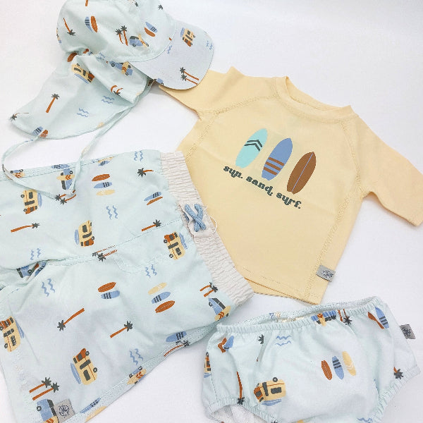 Badeshorts mit Schwimmwindel mint