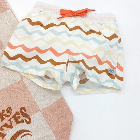 Badeshorts mit Schwimmwindel stripes