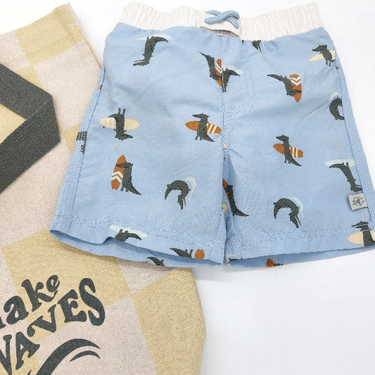 Badeshorts mit Schwimmwindel croc