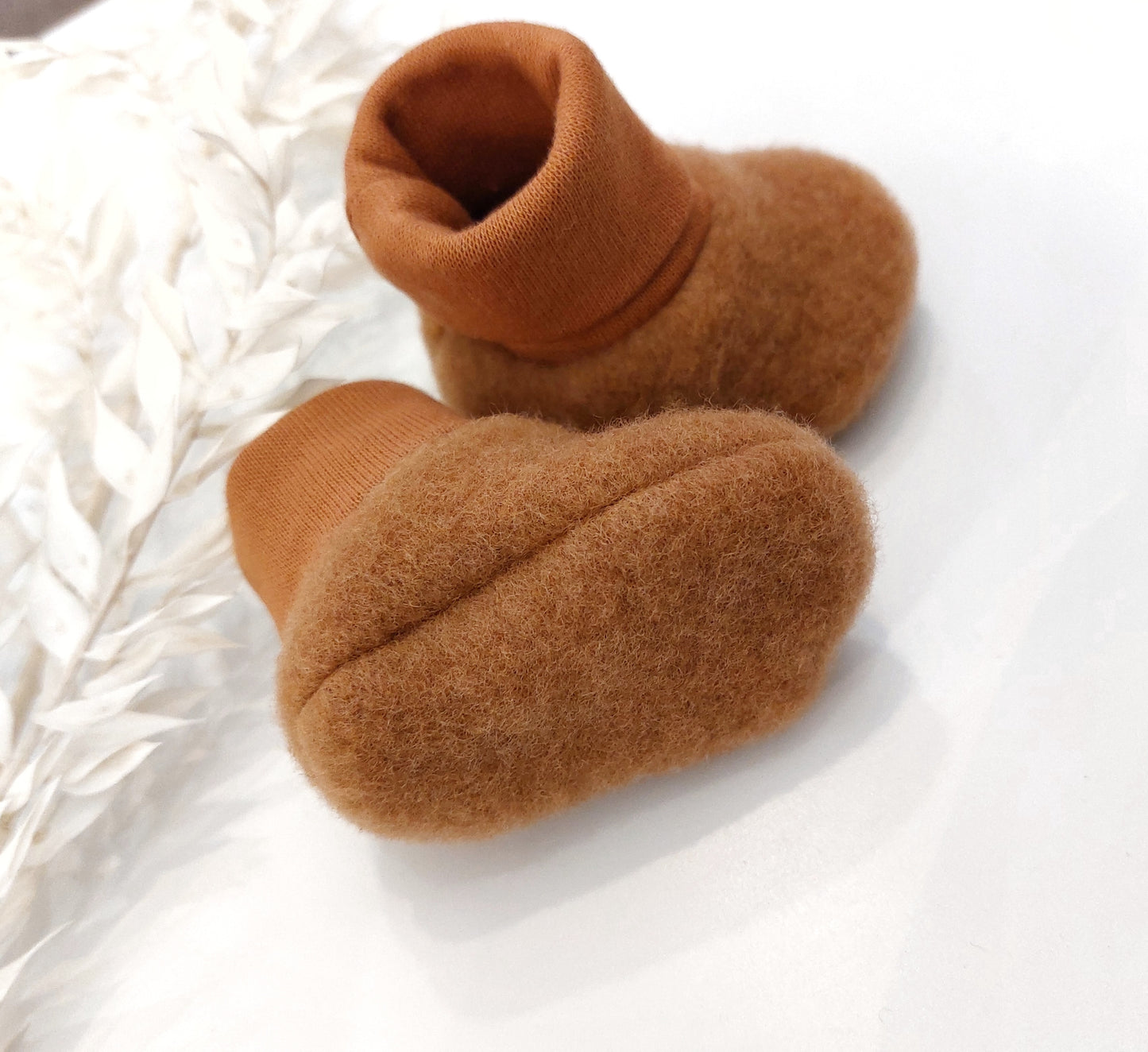 Babyschuhe aus Wollfleece